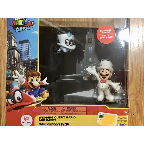 Super Mario Odyssey Wedding Outfit Mario and Cappy NEW - Picture 1 of 3
